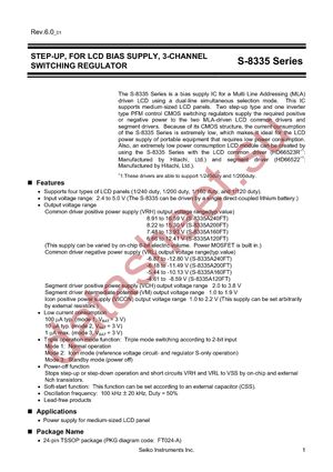 S-8335A200FT-TB-G datasheet  